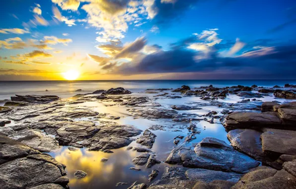 Картинка камни, океан, берег