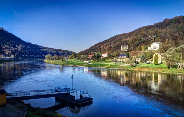 Германия, Эльба, Саксонская Швейцария, Кёнигштайн