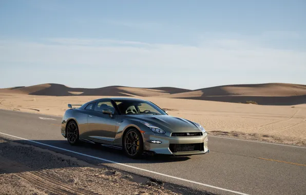 Песок, пустыня, Nissan, GT-R, ниссан, R35, 2023, Nissan GT-R T-spec
