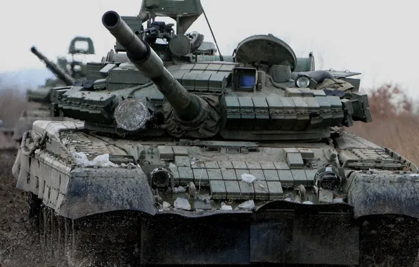Картинка Танк, Т-80, Армия России, Танковые Войска, Вооруженные Силы