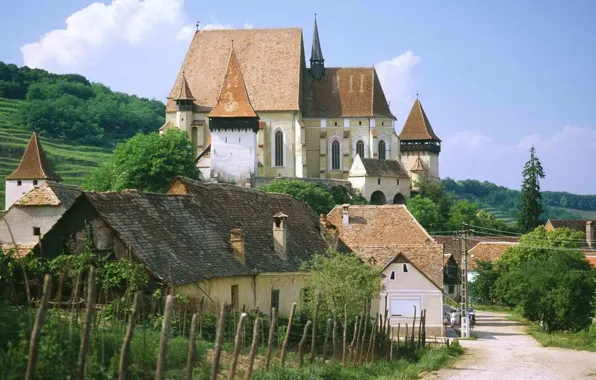 Город, Romania, Румыния, Saxon Fortified Church of Biertan, Near Sighisoara, Transylvania