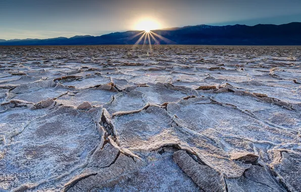 Национальный Парк, солончаки, Death Valley, долина смерти, Badwater Basin