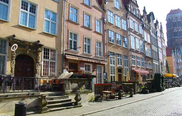 Street, building, historic, gdańsk