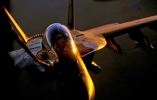 Картинка солнце, бомба, шланг, пилоты, дозаправка, f/a-18