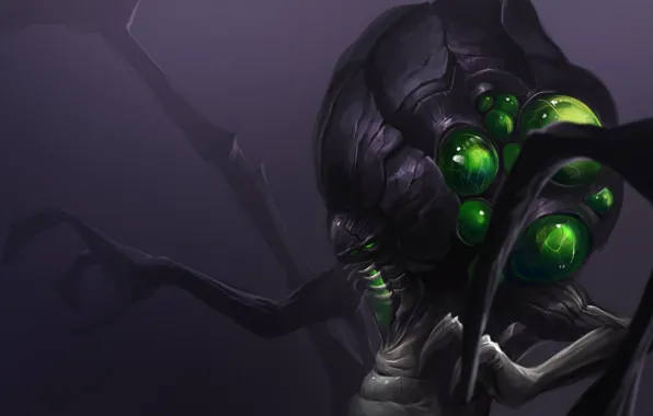 Картинка starcraft, art, Heroes of the Storm, moba, Abathur