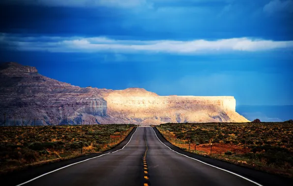 Картинка дорога, пейзаж, вид, Arizona