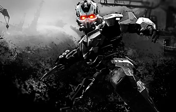 Оружие, фантастика, робот, киборг, Killzone 3, видеоигра