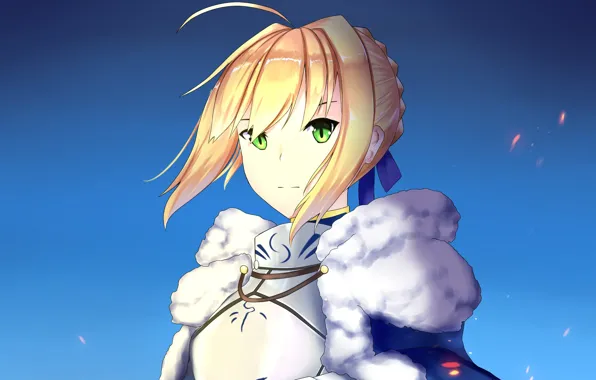 Взгляд, доспехи, рыцарь, сейбер, Судьба ночь схватки, Fate / Stay Night