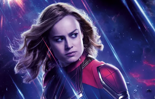 Фон, костюм, постер, комикс, MARVEL, Carol Danvers, Captain Marvel, Brie Larson