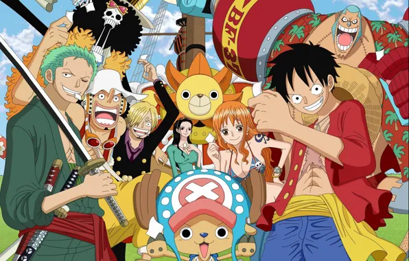 Game, Chopper, One Piece, anime, katana, Robin, asian, shooter