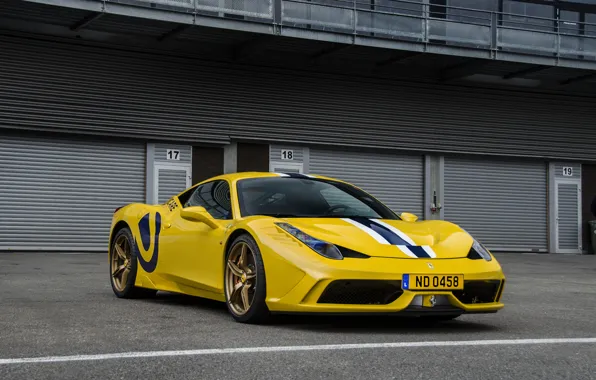 Картинка Ferrari, 458, Special, yellow