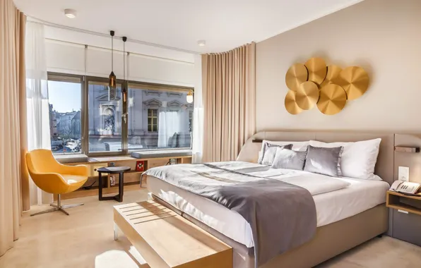 Комната, интерьер, Prague, President Hotel