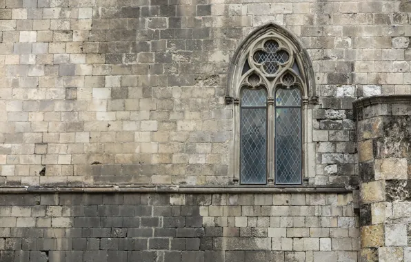 Картинка камни, стена, Окно, кладка, Испания