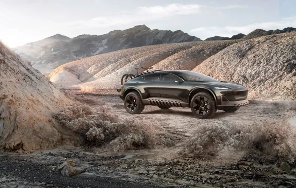 Картинка Concept, Audi, Горы, Электрический внедорожник, Electric SUV, Audi Activesphere