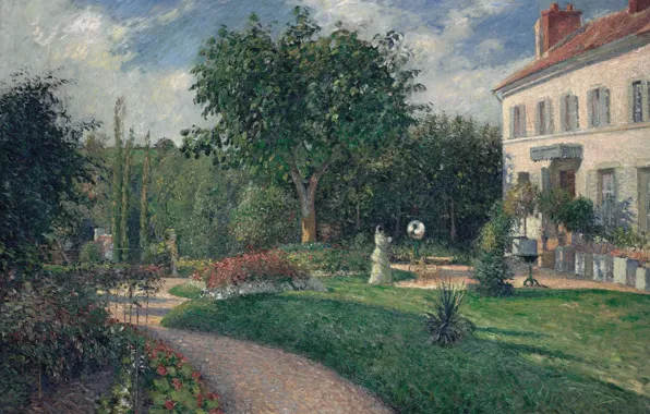 Пейзаж, картина, Камиль Писсарро, Парк в Матурен