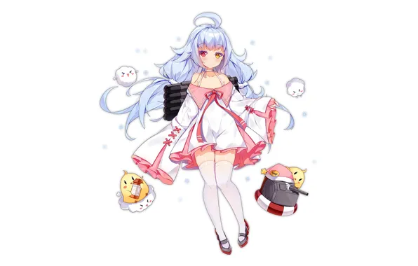 Girl, sexy, thighhighs, long hair, dress, anime, beautiful, pretty