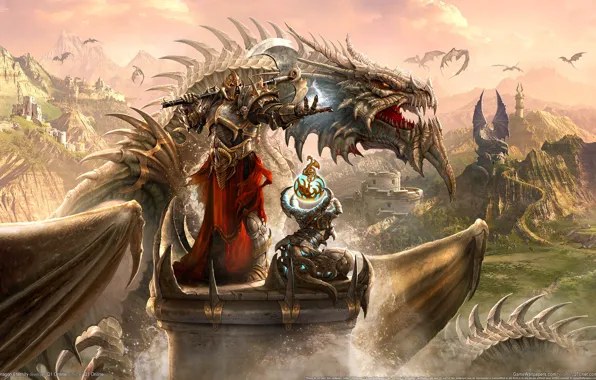 Картинка дракон, рыцарь, Dragon Eternity