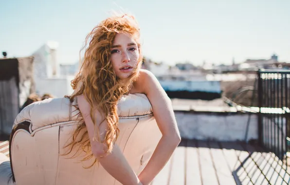 Взгляд, девушка, портрет