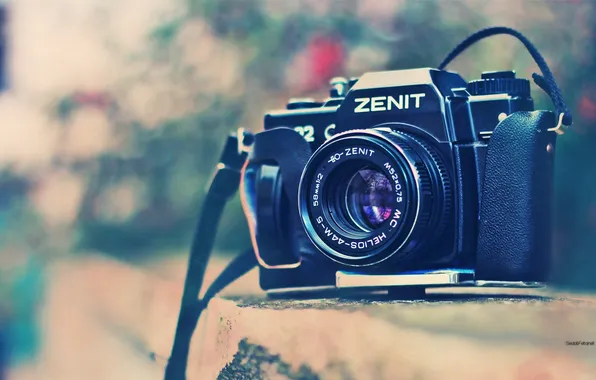 Камера, фотоаппарат, объектив, zenit