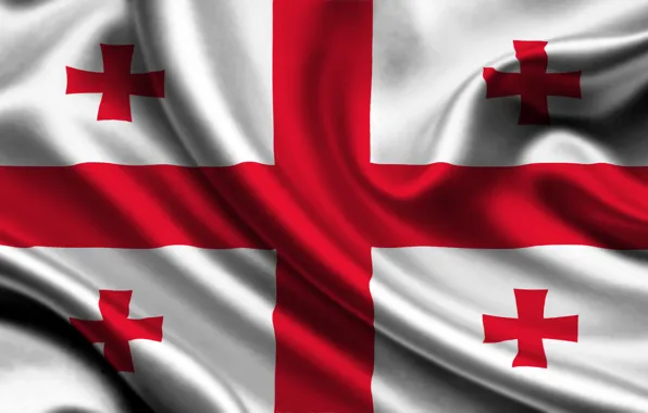 Флаг, georgia, Грузия