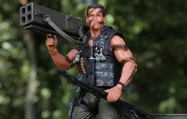 Картинка Арнольд Шварценеггер, игрушка, Commando, амуниция