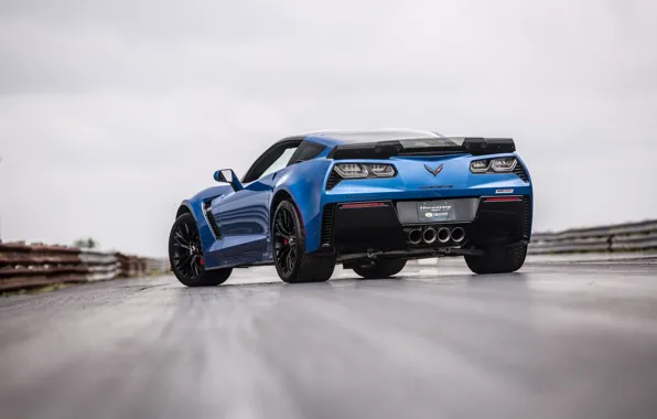 Картинка Corvette, Chevrolet, Hennessey, rear view, Hennessey Chevrolet Corvette Z06