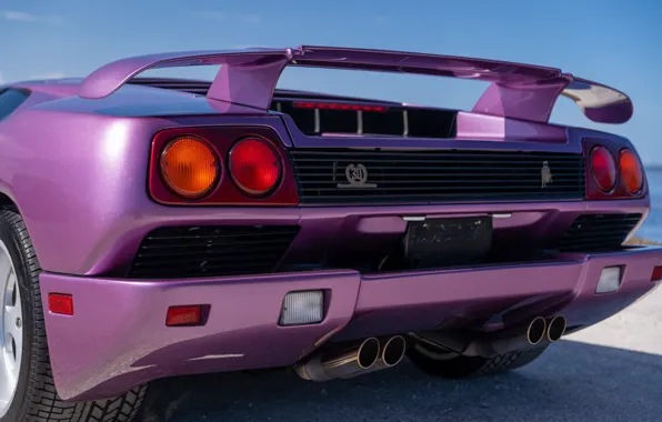 Lamborghini, Diablo, задок, ламборгини, шильдик, Lamborghini Diablo SE30