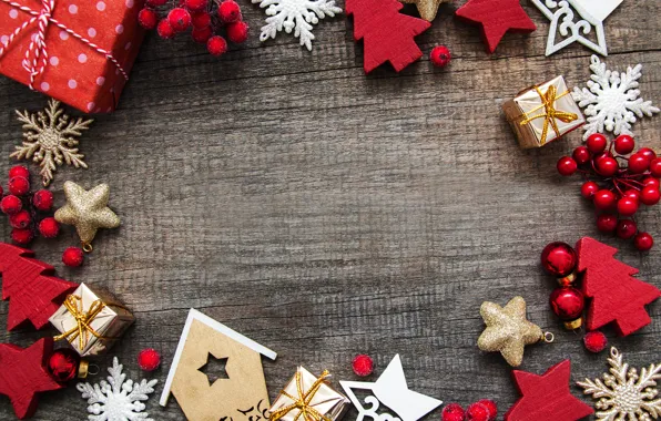 Украшения, Новый Год, Рождество, christmas, wood, merry, decoration, frame