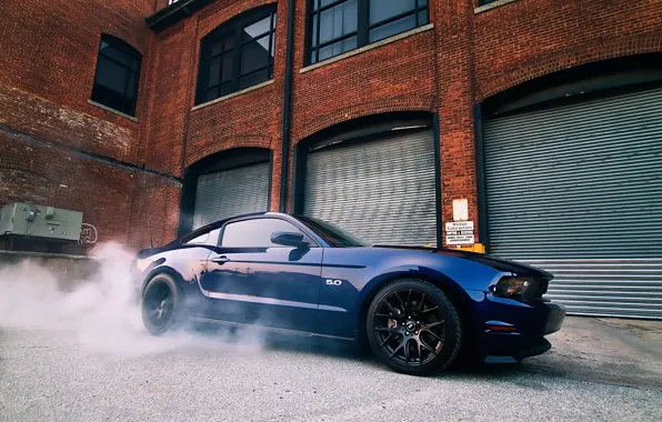 Картинка синий, Mustang, Ford, мустанг, мускул кар, форд, blue, muscle car