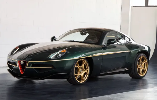 Картинка green, Alfa Romeo, front, Disco Volante, alfa