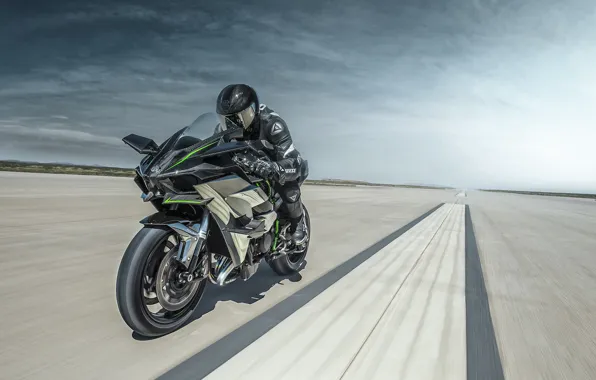 Kawasaki, moto, bike, power, motorcycle, speed, track, Ninja