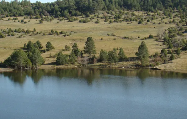 Mountain, lake, Pieria