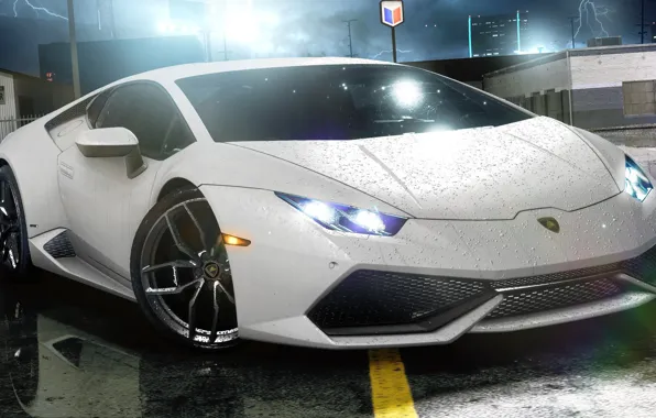 Ночь, Lamborghini, NFS, wcp, NFSPhotosets, Need For Speed 2015