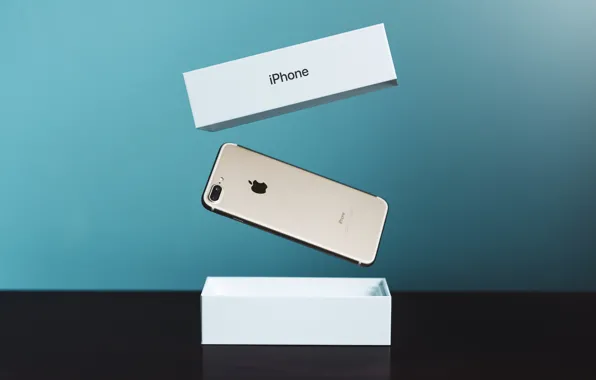 Apple, iPhone, Hi-Tech, Gold, Phone, 7 Plus