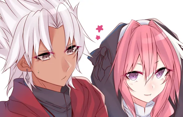 Девушка, аниме, арт, парень, fate/grand order, fate/apocrypha