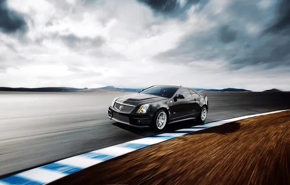 Cadillac, скорость, трасса, CTS