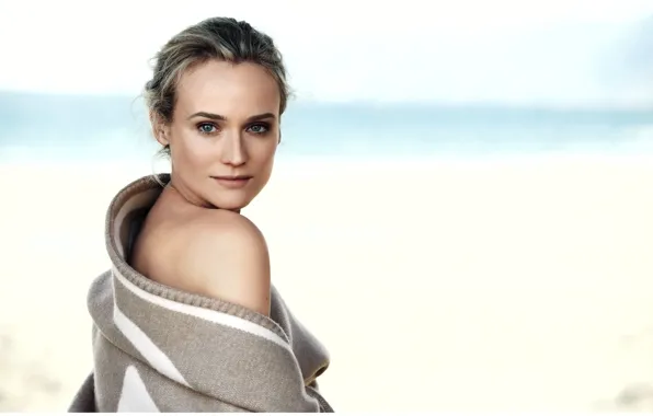Взгляд, актриса, блондинка, красивая, Diane Kruger, Дайан Крюгер