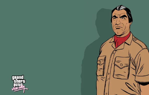 Green, game, man, gta, vice city