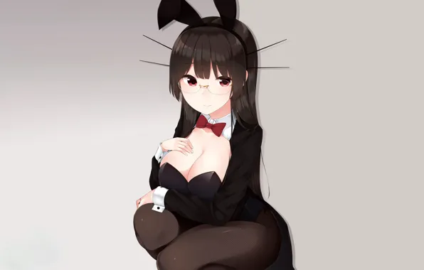 Girl, sexy, cleavage, long hair, boobs, anime, beautiful, pretty
