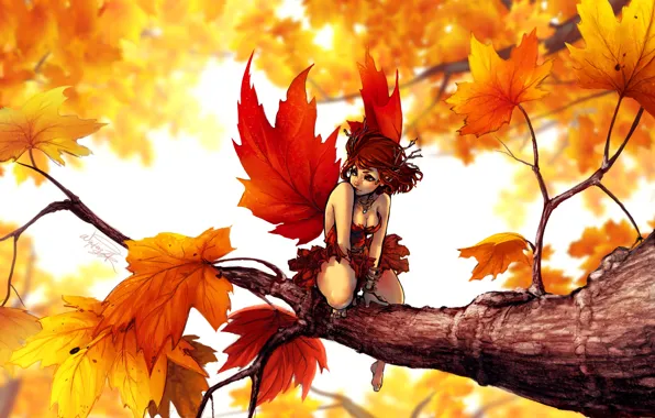 Картина «Девушка-Осень»