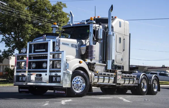 Картинка white, power, kenworth, hrome