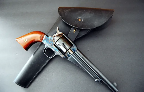 Оружие, револьвер, кобура, Remington, 1875
