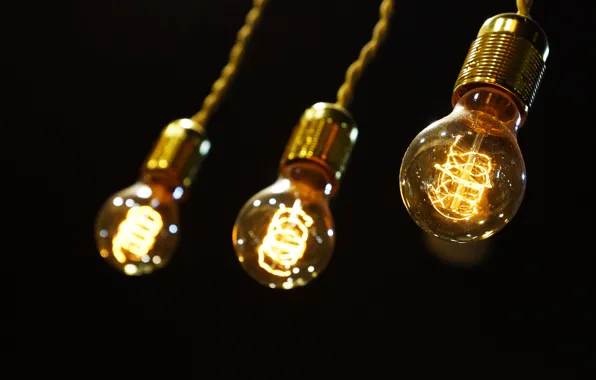 Light, yellow, electro, macro, evening, lamp, december, lamps