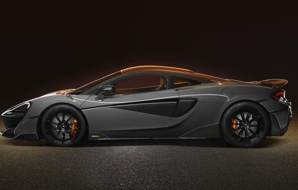 McLaren, суперкар, вид сбоку, 2019, 600LT