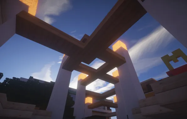 Небо, Архитектура, Minecraft