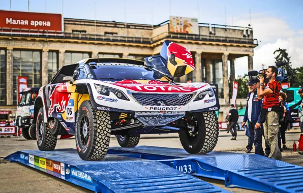 Город, Спорт, Москва, Peugeot, Rally, Ралли, Старт, DKR