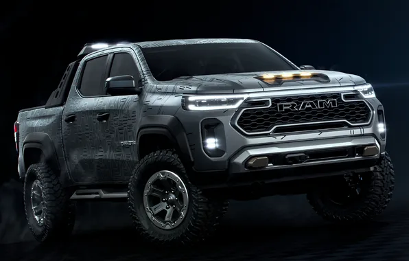 Concept, концепт-кар, пикап, pickup, тёмный фон, Ram, dark background, 2025