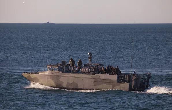 Катер, субмарина, учения, Черное море, противодиверсионный, БК-18
