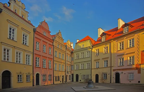 Картинка дома, Польша, Варшава, колокол, Старый Город