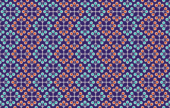 Картинка текстура, red, орнамент, Blue, with, background, pattern, floral